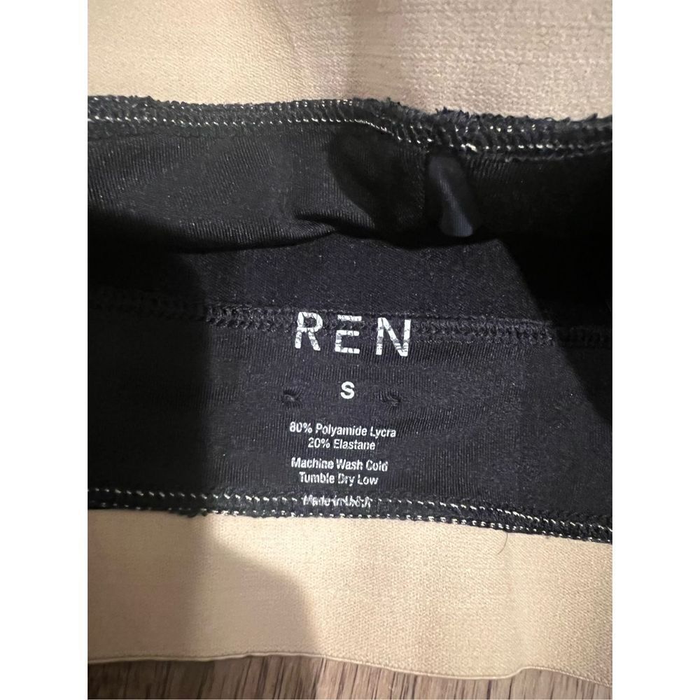 REN Lexi Leggings High Waisted Legging XS & Bra Skye Set S Charcoal Black & Nude - Picture 9 of 9